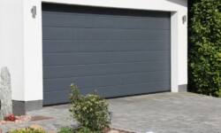 Modern new garage door (sectional door)